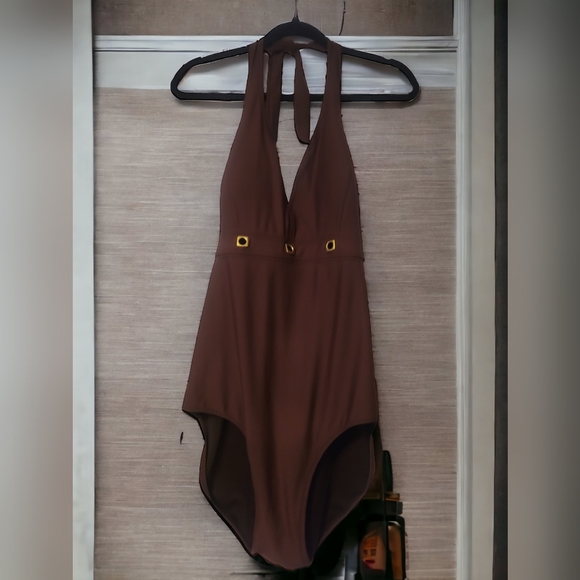 Halter style bathing suit brown size 3x - Picture 10 of 10